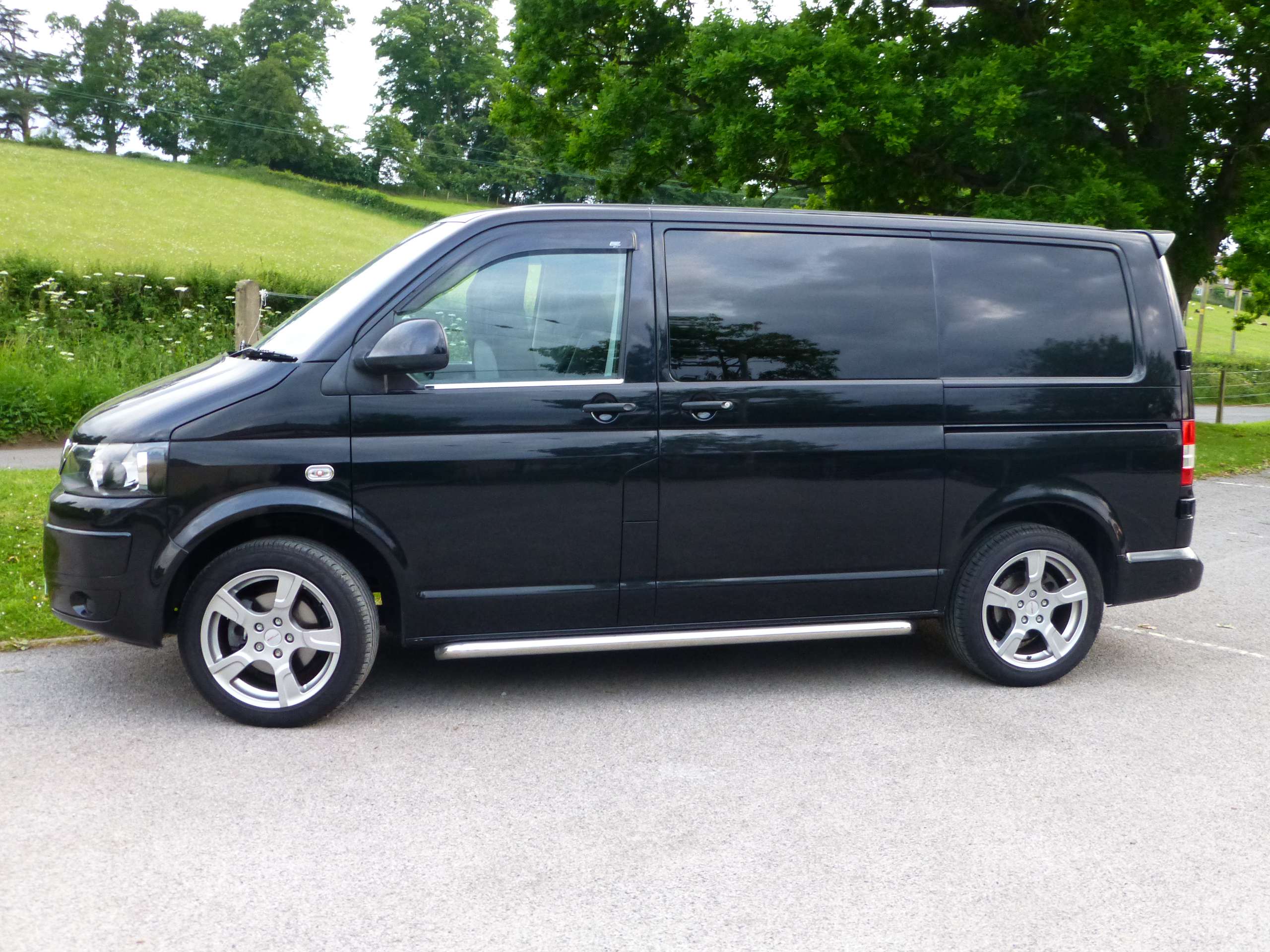 black vw transporter for sale